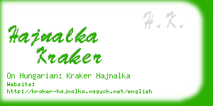 hajnalka kraker business card